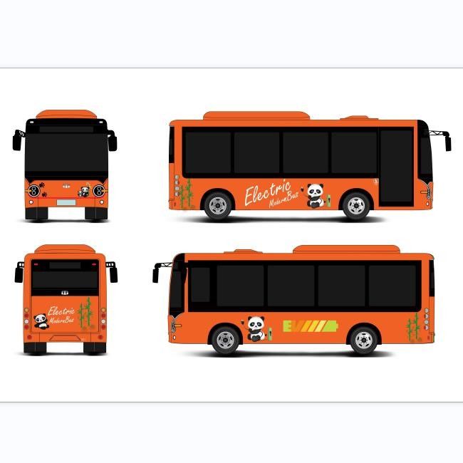 6.6m電動ミニバス 23席 200KM走行距離と左手運転オプション