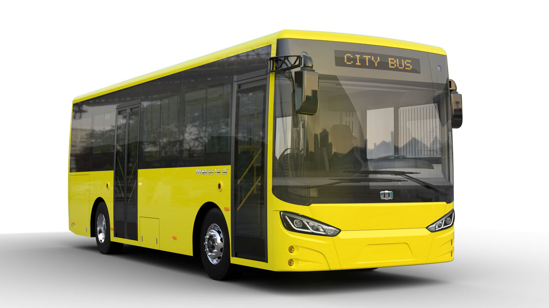 2つのドア8mの都市電池電気バスLHD 29座席電池198.4kwh