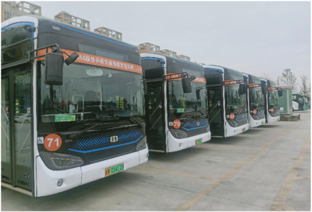 12m低エントリー 純電動バスEBUS 46人乗り 220km以上の走行距離