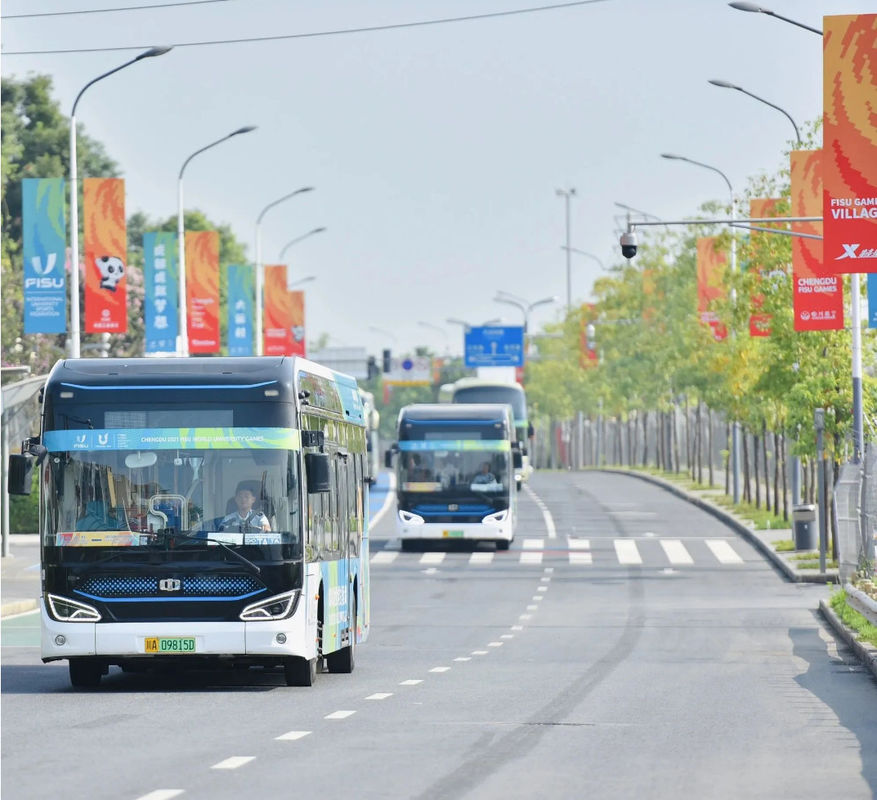 環境に優しい12M低床電動客車 350.07kWh電池容量 都市公共交通に革命