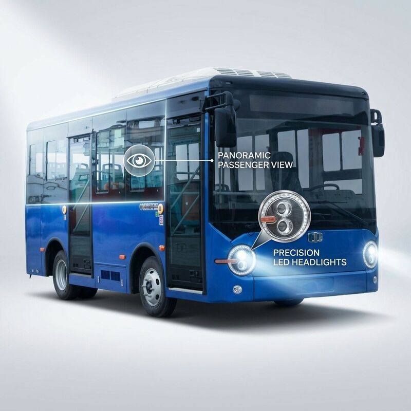 都市公共交通機関向け航続距離180kmの6.6m長16人乗り純電気バス