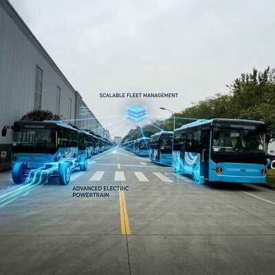 6.6m バッテリー式電気ミニバス 19人乗り 95.25kWh 長距離走行 エコフレンドリー輸送